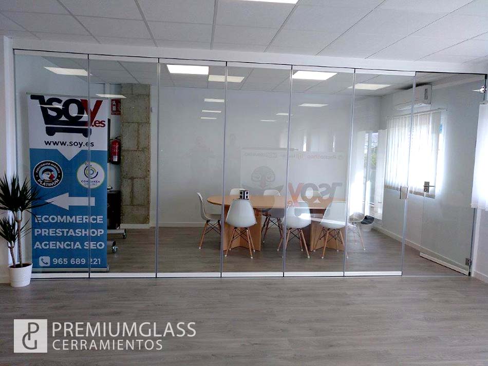 separación de ambientes para oficina