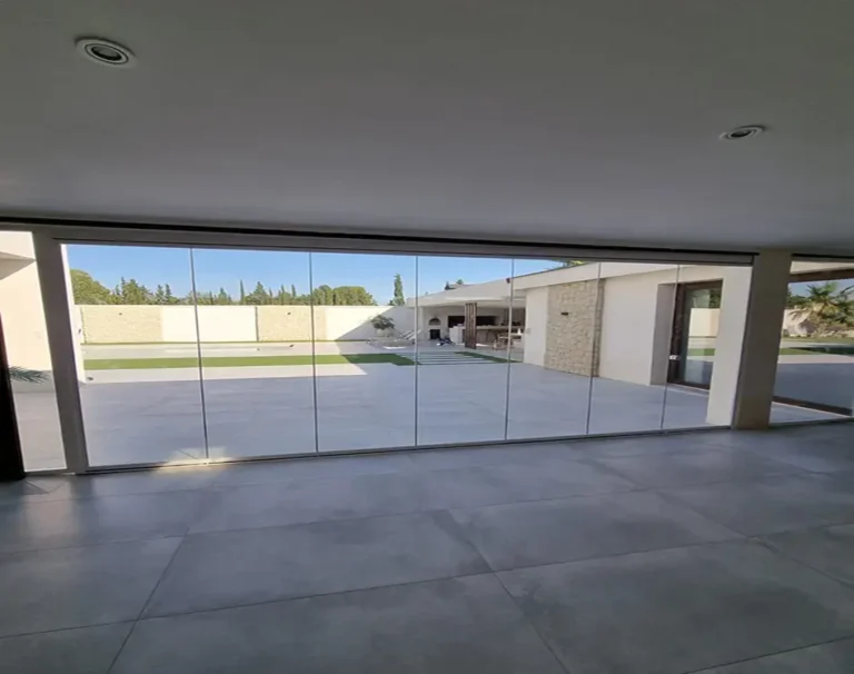 Cortinas de cristal.