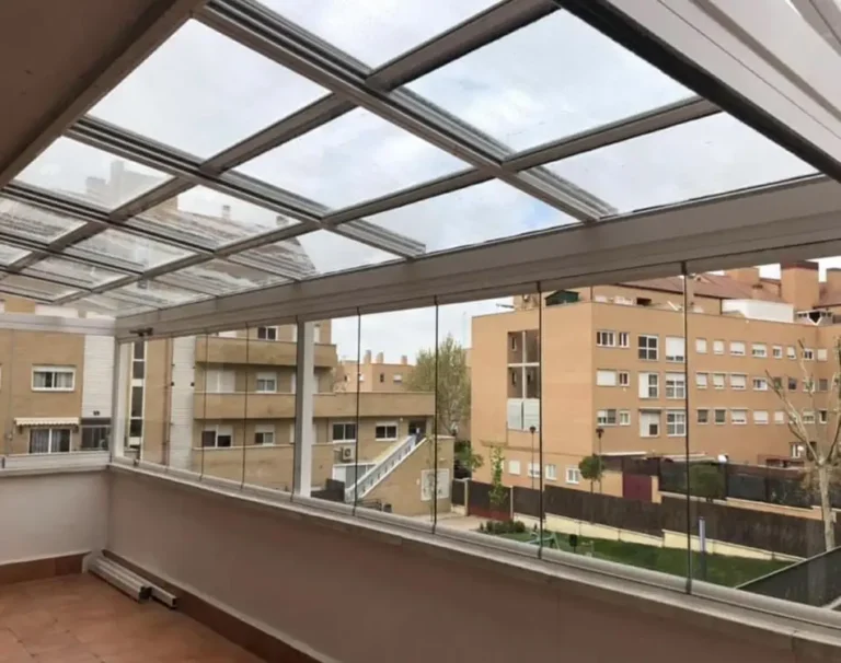 Techo móvil de cristal.